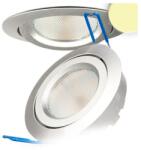 LEDIUM Süllyesztett LED lámpa, ezüst, 8W, 490 lm, 2700K melegfehér, 140°, fényerőszabályozható (OH9112048)