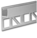 Ledium Up10 LED csempeprofil, 10mm, ezüst eloxált alumínium, 2m (OH9114822)