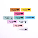 Takoy Műbőr címkék Handmade többszínű - 10 db-os csomagolásban