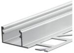 Ledium LED profil hidegburkolat, csempe dekorációhoz, záróprofil, ezüst eloxált alumínium, 2m (OH9113821)