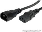 VEZ Value Tápkábel - 19.99. 1515 (Monitor / Szünetmentes tápkábel, C13-C14, fekete, 1, 8m) (19.99.1515)