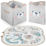 Nukido Játékkonténer és szőnyeg Nukido szürke (740801)