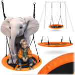 Neo-Sport XXL gólyafészek hinta, narancssárga, 95 cm - Swingo (1004)