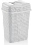 Rio Szemetes középen billenős kötött mintás - több színben Szín: Fehér 10l