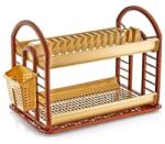 Dünya Plastik Edényszárító emeletes 50, 8×30×34 cm - Antik Szín: Barna