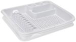 Elif Plastic Edényszárító tálcával 40x48x7 cm Szín: Fehér