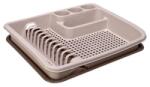 Elif Plastic Edényszárító tálcával 40x48x7 cm Szín: Bézs