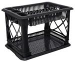 Elif Plastic Emeletes edényszárító tálcával - 47×30×27 cm Szín: Fekete