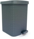 Elif Plastic pedalos-szemetes-8l-kotott-mintas Szín: Szürke