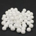 ArtExport Hungarocell (styropor) bogyó, 1, 5 cm - fehér glitter