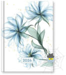 VECTRALINE Mystic Blue secret B/6 napi fehér lapos határidőnapló - 2026