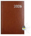 Alisca Határidőnapló ALISCA B/6 napi fehér lapos barna 2026