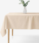 Goldea ünnepi szögletes teflon terítő - pezsgő színű alapon fényes négyzetek 120 x 140 cm