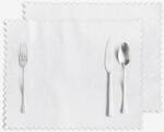 Goldea ünnepi teflonos reggeliző alátét - fehér nagy ornamentekkel ékesített - 2db 30 x 40 cm
