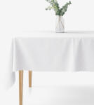 Goldea ünnepi szögletes teflon terítő - fehér nagy ornamentekkel ékesített 120 x 140 cm