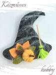 kezmuves-hobby. hu Halloween kalap filcből - Hűtőmágnes