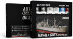 AK Interactive - NAVAL AND GREY EFFECTS SET - olajfesték szett 6X20 ml - AKABT306