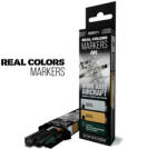 AK Interactive WWII Axis Aircraft Squiggle Camouflage Colors RC Markers Set (RCM111) - Professzionális Makettfesték Készlet