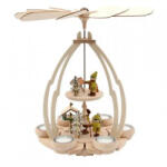  Sigro Karácsonyi piramis forgó fából Mohaemberkék az etetőnél