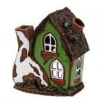  Sigro Kerámia karácsonyi házikó Illóolaj tartó (kémény) green 10 x 7, 5 x 11 cm