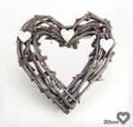 Corolla Exp-Imp. Kft Szívforma indákból sötétszürke 30cm