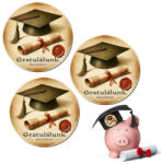  Nyomtatott dekorkarton - Gratulálunk 3db/csomag - csinaldmagadshop