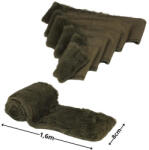  Műszőrme szalag 8cm x 1, 6 m mohazöld