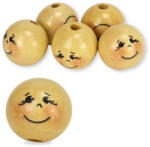 Corolla Exp-Imp. Kft Fagolyó festett arccal - lány 30mm 5db/cs