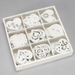  Fa fehér szívek dobozban 90db/doboz - csinaldmagadshop