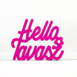 Corolla Exp-Imp. Kft Magenta "Helló Tavasz" felirat 8, 5x11cm