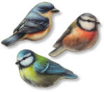  Nyomtatott dekorkarton - Színes madárkák 3db/csomag - csinaldmagadshop