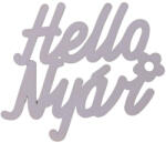  Hello Nyár" felirat színes világoslila 11x10cm - csinaldmagadshop