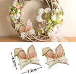 Corolla Exp-Imp. Kft Nyomtatott dekorkarton - Nyuszifül natúr kicsi 2db/csomag