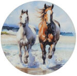 Corolla Exp-Imp. Kft Nyomtatott fa tábla koszorú közép - Lovak tengerparton 11, 8