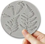  Szilikon kerek forma vegyes levelek krém - csinaldmagadshop