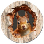 Corolla Exp-Imp. Kft Nyomtatott fa tábla koszorú közép - Kíváncsi mókus 11, 8