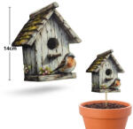  Nyomtatott dekorkarton - Madáretető fehér 12, 5x14cm - csinaldmagadshop