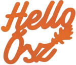  Narancs "Hello Ősz" felirat színes 11x11cm - csinaldmagadshop