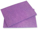  Csillámos dekorgumi 2mm 10db/csomag - Lila