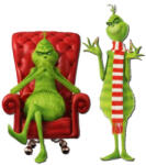 Corolla Exp-Imp. Kft Nyomtatott dekorkarton - Grincs szett 2db/cs