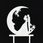  7683 8 Esküvői tortadísz fehér - csinaldmagadshop