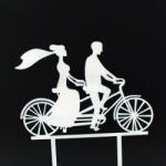  7683 6 Esküvői tortadísz fehér - csinaldmagadshop