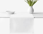 Goldea napron festiv de masă impermeabil - alb cu ornamente mari 50x120 cm Fata de masa