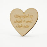  Natúr fa - Egyedi feliratos szív 3 soros - csinaldmagadshop