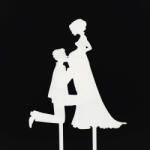  7683 18 Esküvői tortadísz fehér - csinaldmagadshop