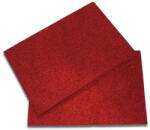  Csillámos dekorgumi 2mm 10db/csomag - Piros