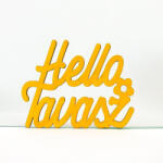 Corolla Exp-Imp. Kft Sárga "Helló Tavasz" felirat 8, 5x11cm