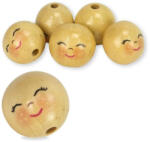 Corolla Exp-Imp. Kft Fagolyó festett arccal - mosolygós 30mm 5db/cs