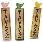 Corolla Exp-Imp. Kft Nyomtatott dekorkarton - Tavasz tábla madárkával 3db/csomag