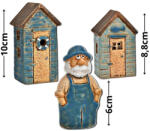 Corolla Exp-Imp. Kft Nyomtatott dekorkarton - Öreg halász házikókkal 3db/szett